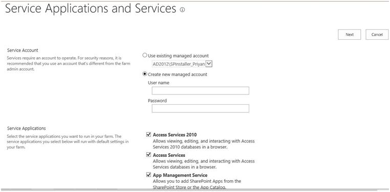 Service Applications for Search